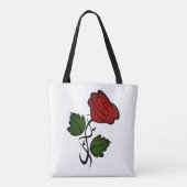 Rote Rose Kiss kash002 Tasche (Rückseite)