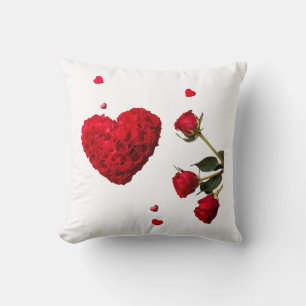 Rote Rose Kissen