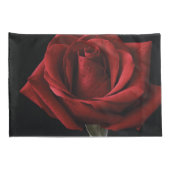 Rote Rose Kissenbezug (Rückseite-Rechts)