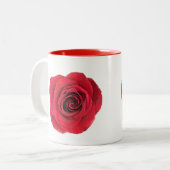 Rote Rose Klassische Tasse (Vorderseite Links)