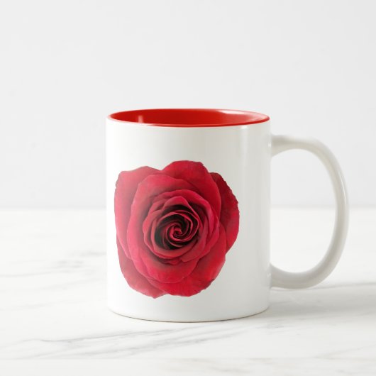 Rote Rose Klassische Tasse (Rechts)
