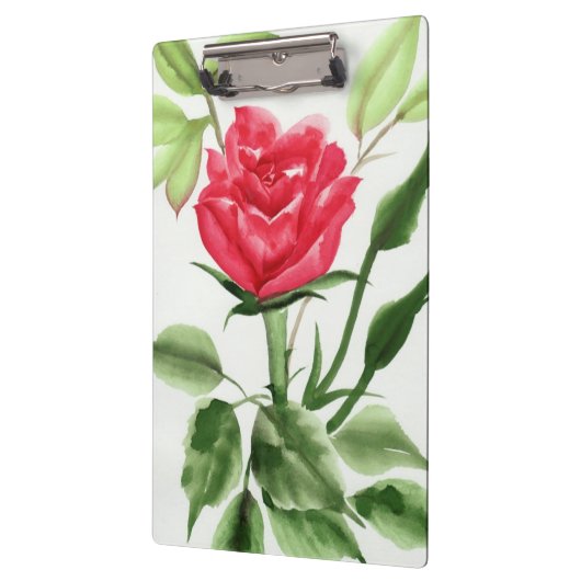 Rote Rose Klemmbrett (Links)