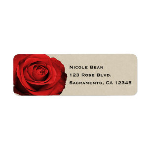 Rote Rose Kraft Rustikaler Glam Eleganter Hochzeit