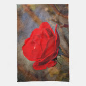 Rote Rose Küchentuch (Vertikal)