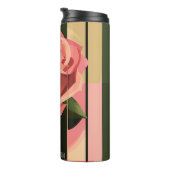 Rote Rose Künstlerische Rose Thermosbecher (Nach rechts gedreht)