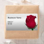 Rote Rose Label Elegantes Personal (Insitu)
