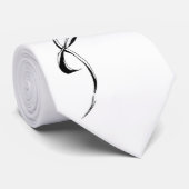 Rote Rose Lady Tribal Tattoo Design Krawatte (Gerollt)