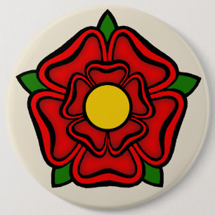 Rote Rose Lancaster, England, Emblem der Royalty Button