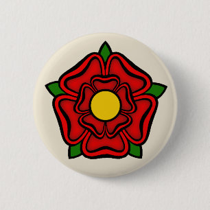 rote Rose Lancaster, England, Emblem der Royalty Button