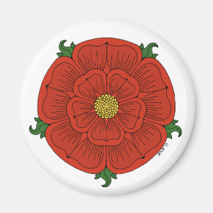 rote Rose Lancaster Magnet