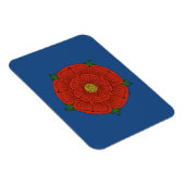 Rote Rose Lancaster Magnet (Rechte Seite)