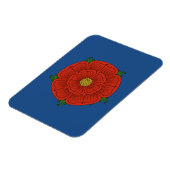 Rote Rose Lancaster Magnet (Linke Seite)