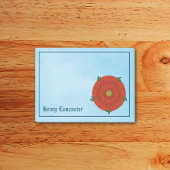 Rote Rose Lancaster Post-it Klebezettel