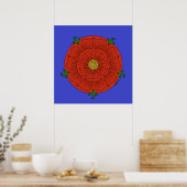 Rote Rose Lancaster Poster (Küche)