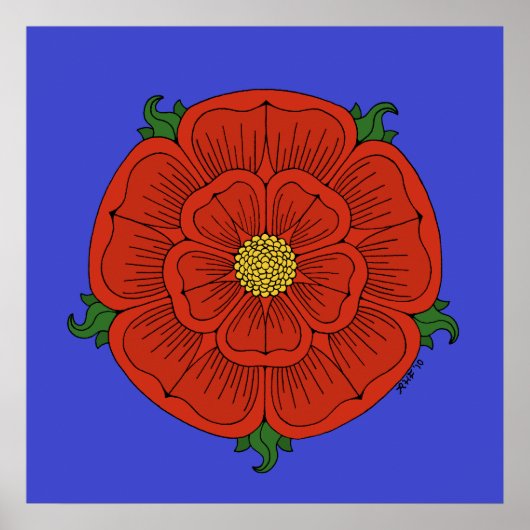 Rote Rose Lancaster Poster (Vorne)