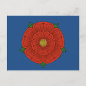 rote Rose Lancaster Postkarte (Vorderseite)