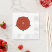 Rote Rose Lancaster Serviette (Beispiel)