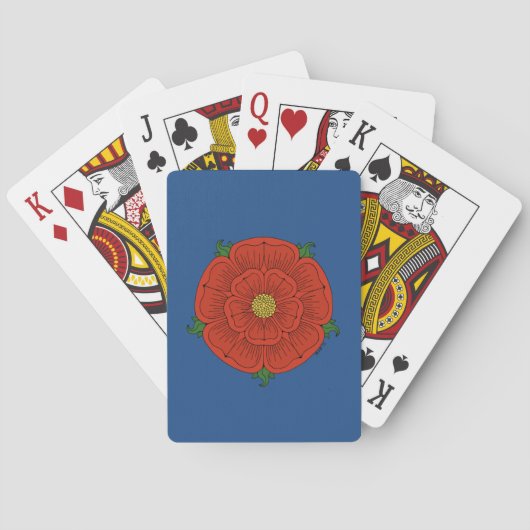 Rote Rose Lancaster Spielkarten (Rückseite)