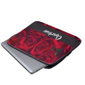 rote Rose Laptopschutzhülle (Vorne Knopf)