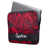 rote Rose Laptopschutzhülle (Vorderseite Links)
