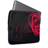 Rote Rose Laptopschutzhülle (Vorne Rechts)