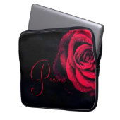 Rote Rose Laptopschutzhülle (Vorderseite Links)