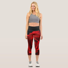 Rote Rose lecapcna Capri Leggings