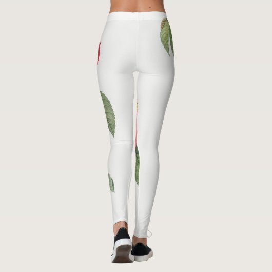 Rote Rose Leggings (Rückseite)