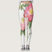 Rote Rose Leggings (Vorderseite)