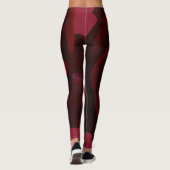 Rote Rose Leggings, Yogahose, Aktivbekleidung Leggings (Rückseite)