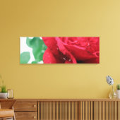 Rote Rose Leinwand (Insitu (Wohnzimmer))