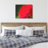 ROTE ROSE - LEINWAND (Insitu (Schlafzimmer))