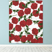Rote Rose Leinwanddruck (Insitu (Holzboden))