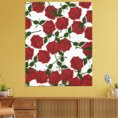 Rote Rose Leinwanddruck (Insitu (Wohnzimmer))
