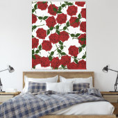 Rote Rose Leinwanddruck (Insitu (Schlafzimmer))