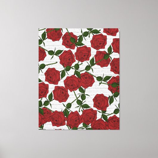 Rote Rose Leinwanddruck (Vorderseite)