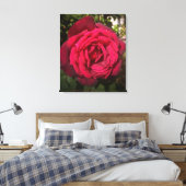 Rote Rose Leinwanddruck (Insitu (Schlafzimmer))