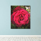 Rote Rose Leinwanddruck (Insitu (Holzboden))