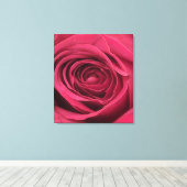 Rote Rose Leinwanddruck (Insitu (Holzboden))