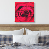 Rote Rose Leinwanddruck (Insitu (Schlafzimmer))
