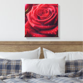 ROTE ROSE - LEINWANDDRUCK (Insitu (Schlafzimmer))