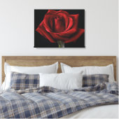 Rote Rose Leinwanddruck (Insitu (Schlafzimmer))