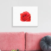 Rote Rose Leinwanddruck (Insitu (Wohnzimmer))