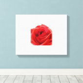 Rote Rose Leinwanddruck (Insitu (Holzboden))