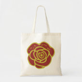 Rote Rose Liebe dich selbst Tragetasche (Vorne)