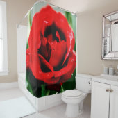 Rote Rose Liebe Duschvorhang (Beispiel)
