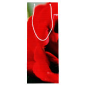 Rote Rose Liebe Geschenktüte Für Weinflaschen (Rückseite)
