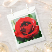 Rote Rose Liebe Hochzeit Geschenktütchen (Ausgeschnitten)