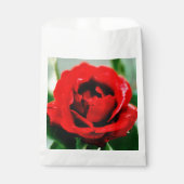 Rote Rose Liebe Hochzeit Geschenktütchen (Vorderseite)