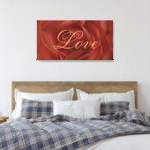 Rote Rose Liebe Leinwand (Insitu (Schlafzimmer))